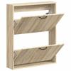 Wall Mounted Shoe Cabinet HAARLEM 71 x 17 x 86 cm