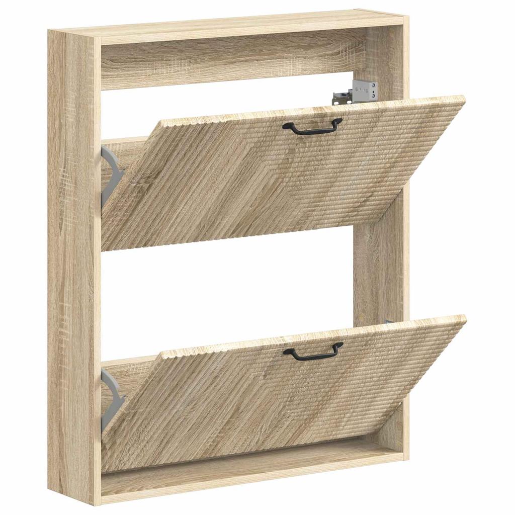 Wall Mounted Shoe Cabinet HAARLEM 71 x 17 x 86 cm