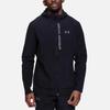 Under Armour UA Sun Protection Series Letter Logo Print Fitted Hoodie Jacket Men Outerwear Black 1376794-002