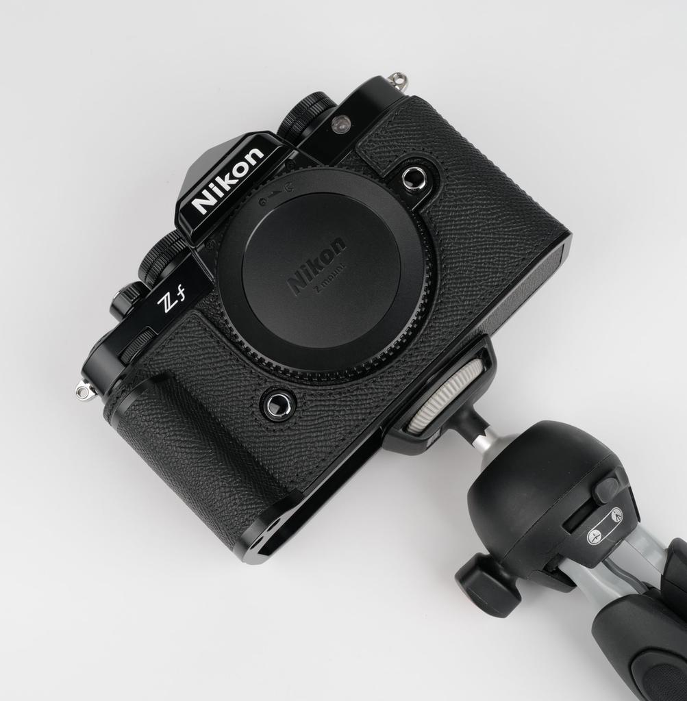 Nikon ZF Camera Camera Camera Genuine Design with Leather Metal Base and Handle and Black CLChandmade Case, Cover, Bag, Leather, 3-in-1 Top, Plate,