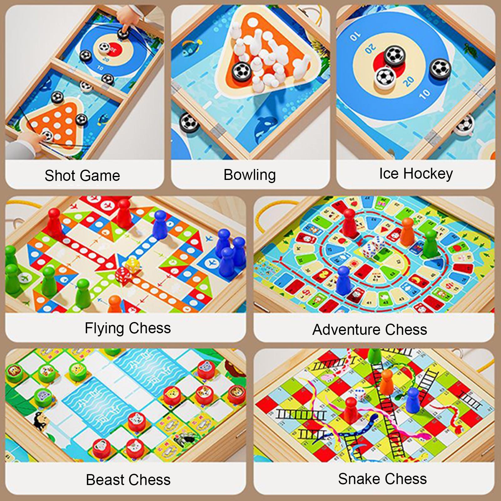 

Board Games Desktop Battle Toys 7-in-1 Wooden Educational Tabletop Game for Teachers Caregivers Kindergarten Classroom China Mainland