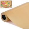 32.8ft X 15.7" Burlap Texture Bulletin Board Roll, Reble Brown Non-Woven Bulletin Board Decor Border, Waterproof Erasable Burlap Classroom Poster