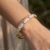 Hollow Out Enamel Floral Bangle Colorful Flower Bangle Vintage Dainty Jewelry  Women