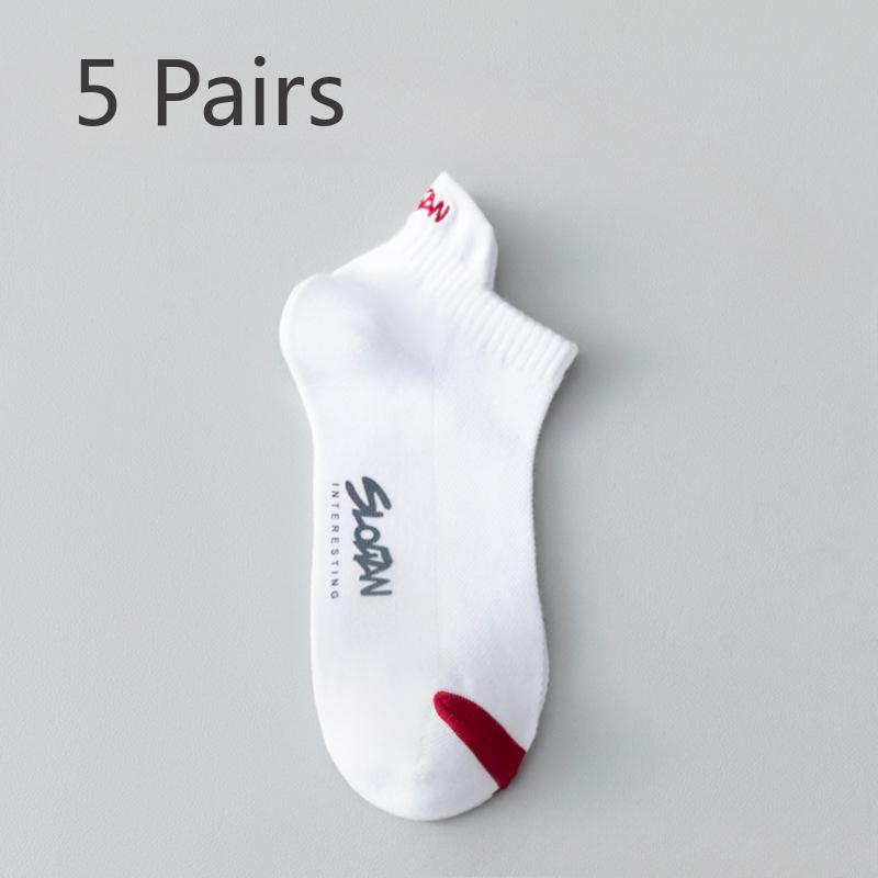 5 par męskich letnich cienkich bawełnianych skarpet pochłaniających pot antyseptycznych antyseptycznych na beri-beri