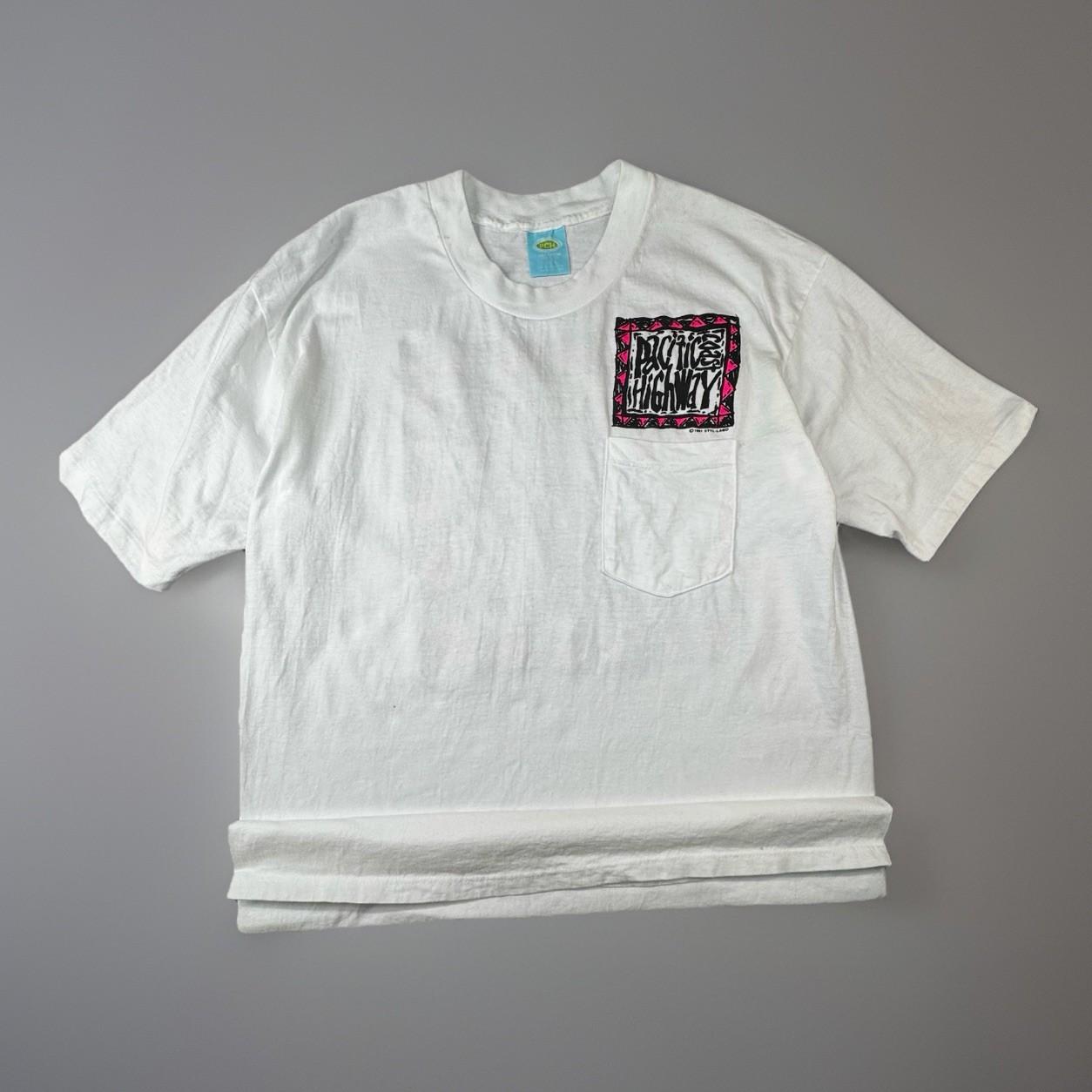 Vintage 90s PCH Pacific Coast Highway Pocket T Shirt USA Single Stitch XL -567 Unisex T-Shirt XXL