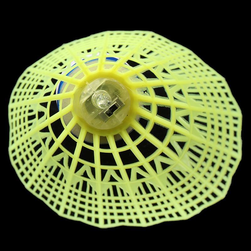 1Pcs Lighting Badminton Head Led Luminous Colorful Goose Feather Shuttlecock Outdoor Sports Entertainment Night Training Ball
