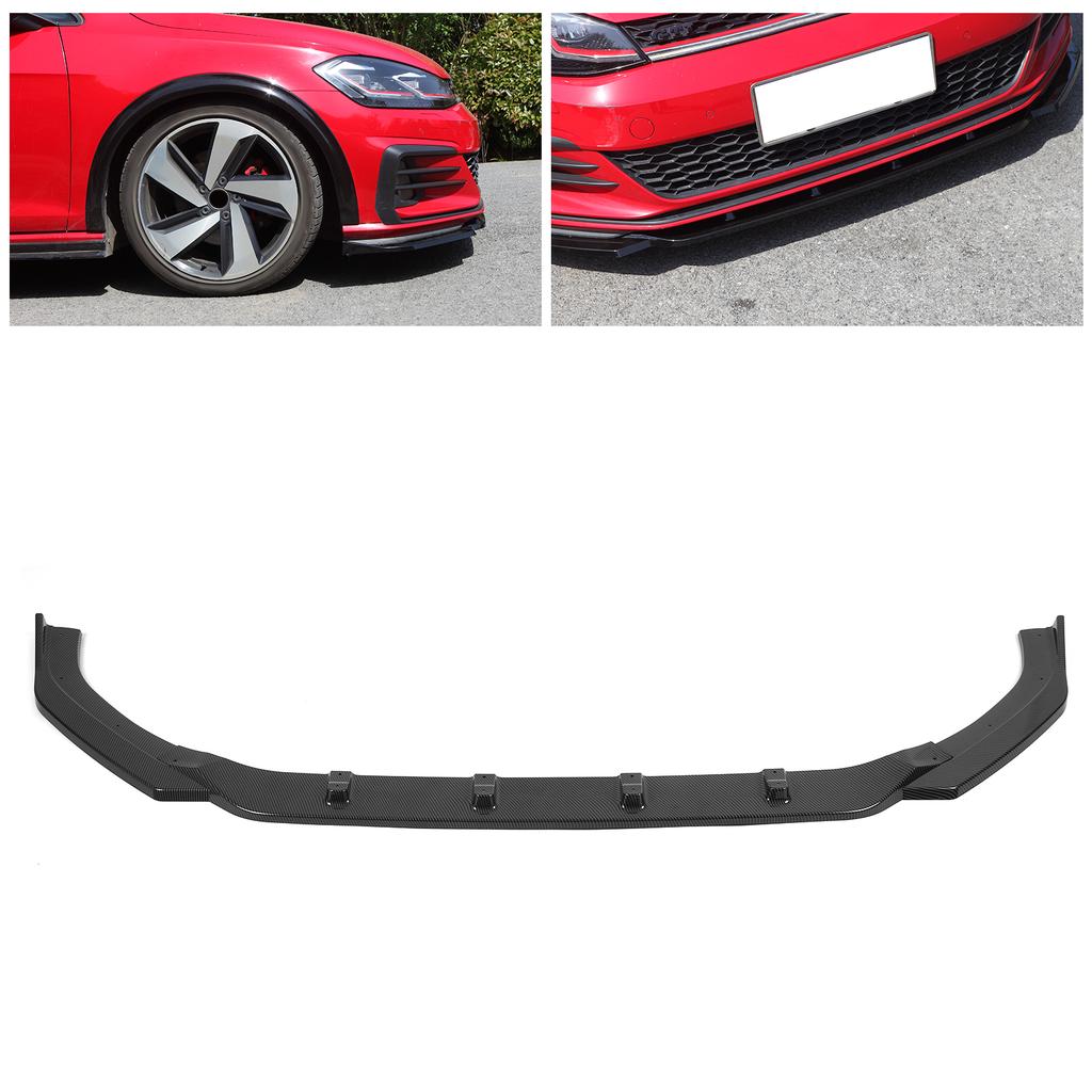 3PCSCelsiusSet Front Bumper Splitter Lip for Maxton Replacement for MK7.5 2017‑2020