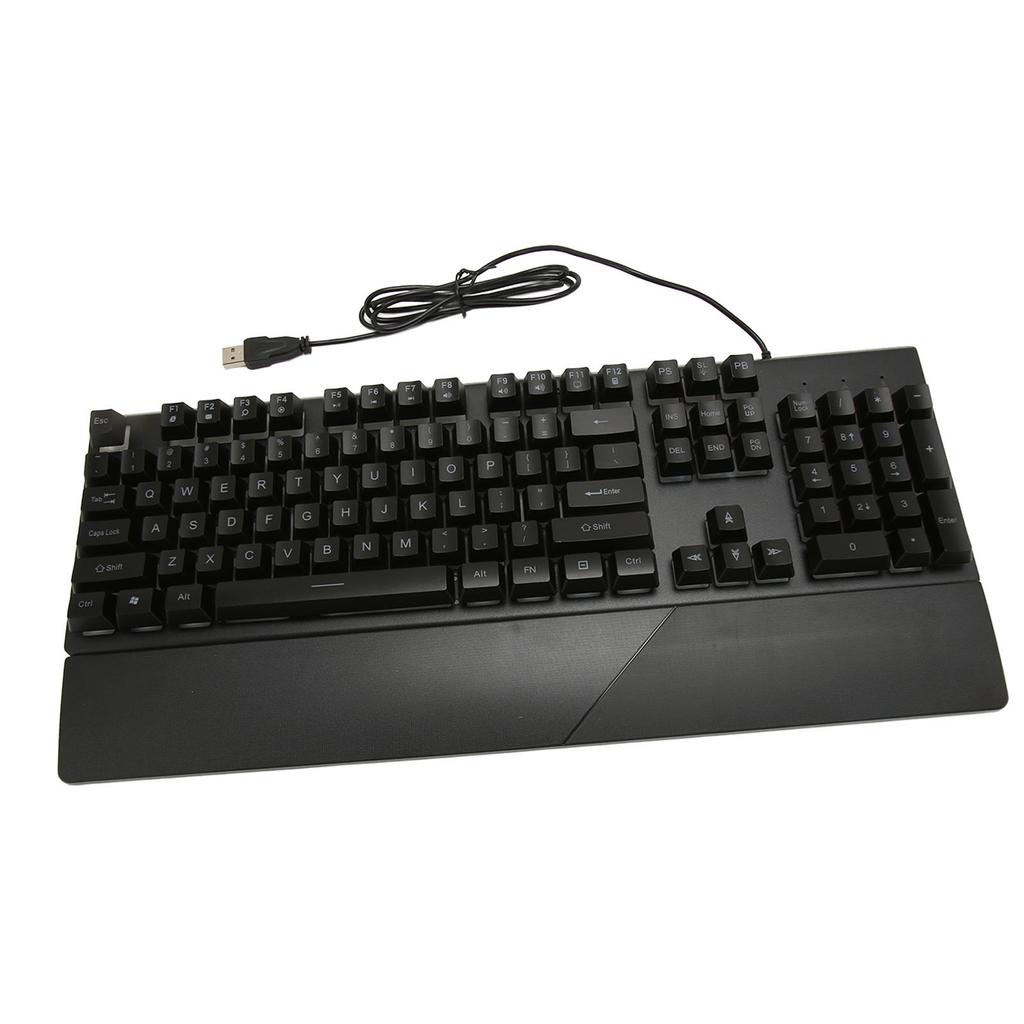 Wired Keyboard Mechanical Gaming Keyboard with Removable Wrist Rest for Home Dormitory Internet Bar