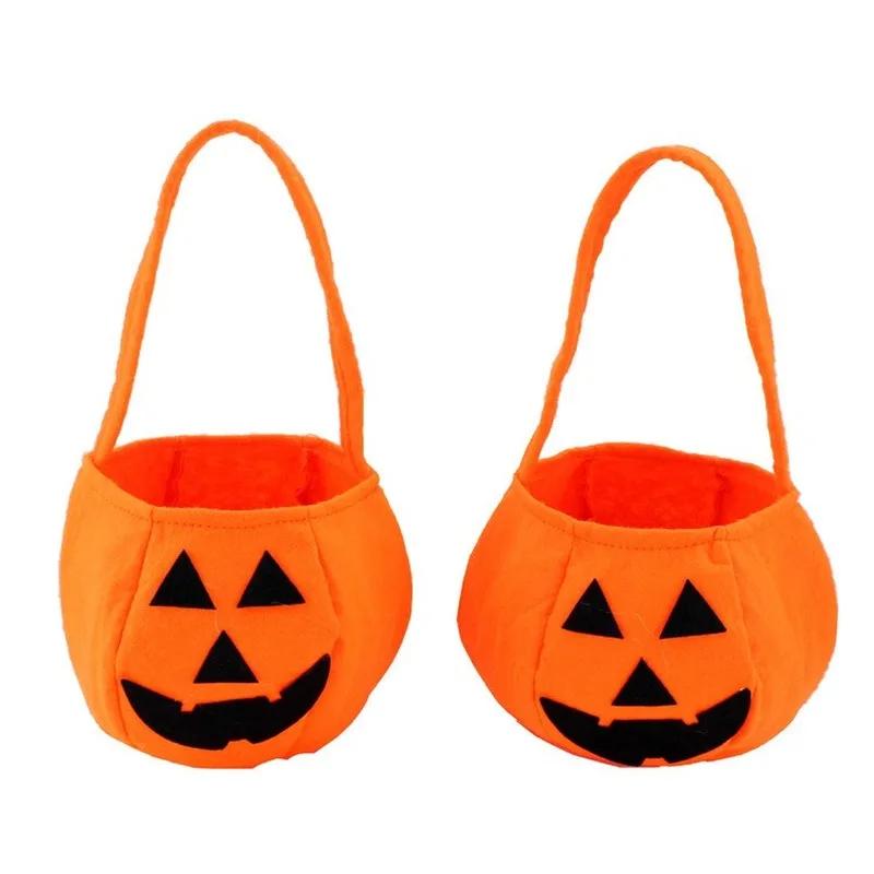 Children's Halloween Candy Bag Party Supplies Fashion Bag Holiday Smile Pumpkin Bag Kids Gifts Household Festival Party Bag