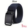 Premium Men's Tactical Belt New Automatic Buckle Canvas Belt Durable Tactical Workwear Belt for Men Outdoor Training Pants Belt