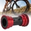 BB91/BB92 Bike Ceramics Bearing Integrated Hollow Chain Wheel Bottom Bracket Bicycle Accessory(press In type red )