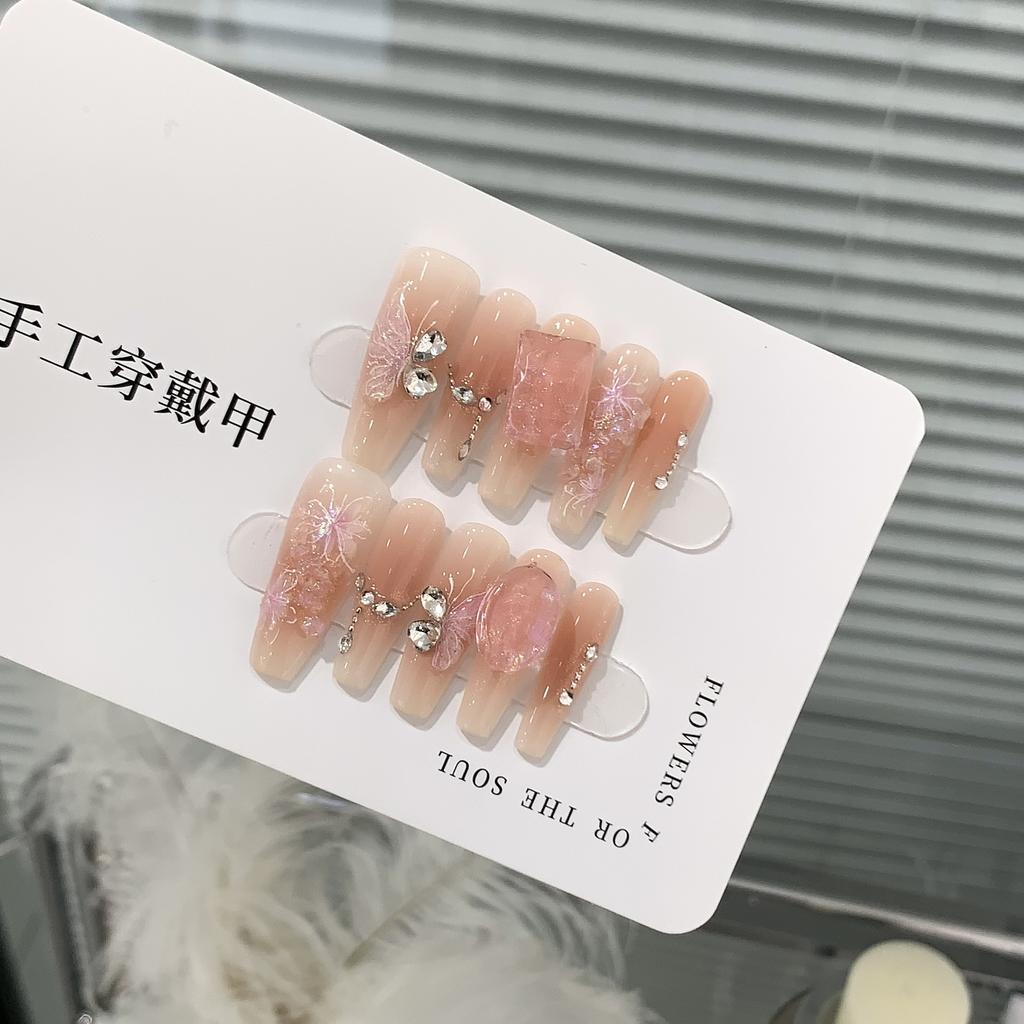 Three-dimensional Relief Broken Diamond Butterfly Chain Broken Diamond Taro Mud Bobo Can Be Detached Daily