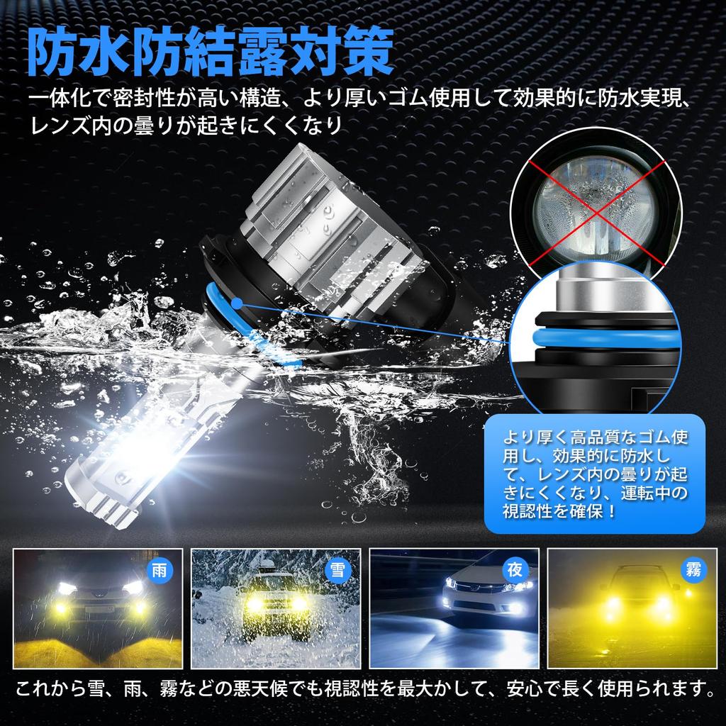 SUPAREE HB4 LED Fog Super with Memory Adjustable Waterproof and Vehicle Inspection High Set of Includes Instruction Manual Lights, Dual-Color, Bright,