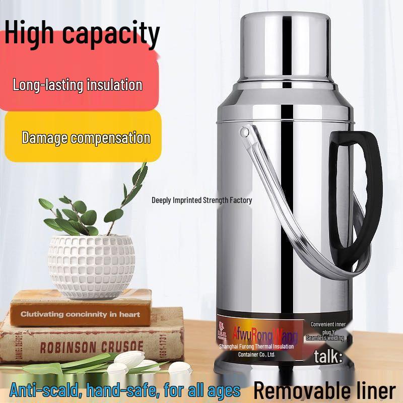 Large Capacity Stainless Steel Insulated Water Bottle - Hot/Cold Thermos Flask