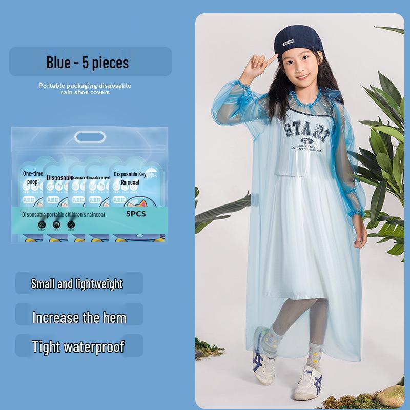 Thickened Waterproof Non-Slip Reusable Rain Shoe Covers for Adults & Children
