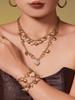 Qiong Yao 18k Gold Heart Bead Bracelet Necklace