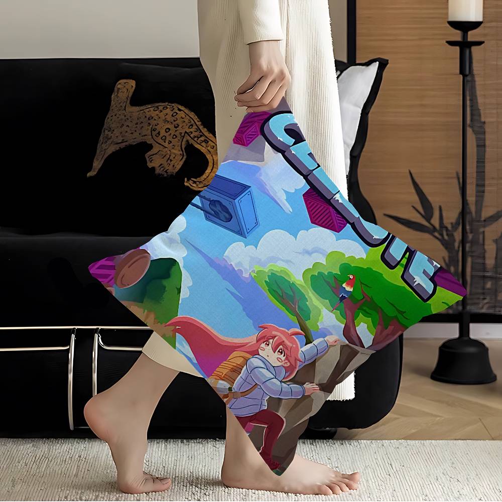 Celeste Game Personalized Picture Text Home Decorative Pillows Household Gifts 45x45cm