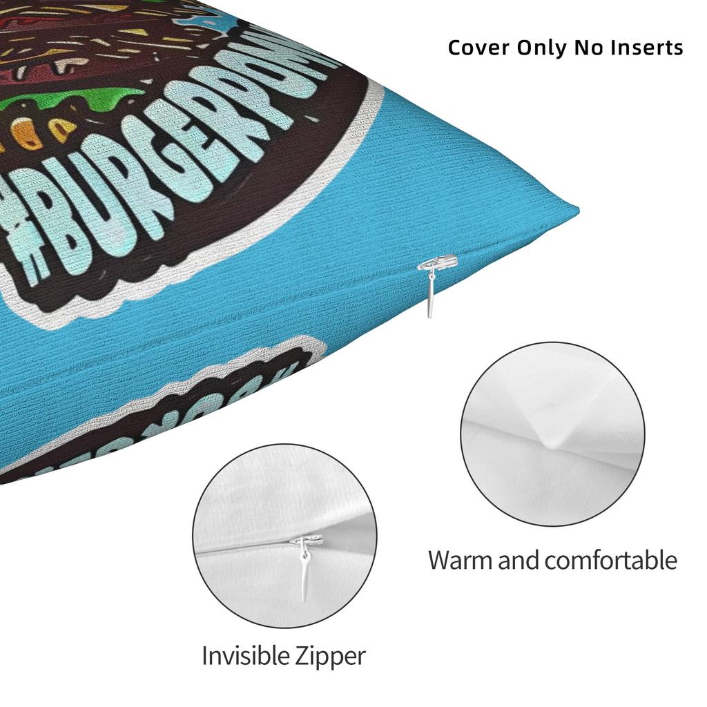 Lukasbs Lukas Icrimax Burgerpomms Pillow Case Square Pillow Cover Fashion Pillowcases For Sofa Couch Bed Living Room