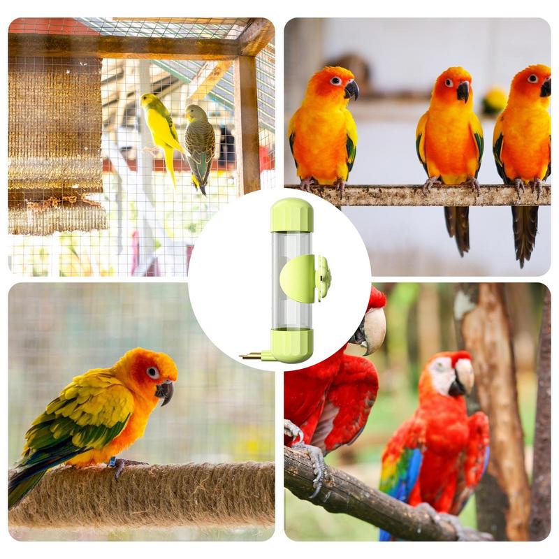 Bird Cage Water Dispenser 200ml Bird Water Feeder Firing Pin Design Automatic Clear Water Dispenser For Conure Cockatiel