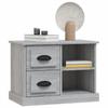 Table de chevet - Maison Exclusive - Sonoma gris - 60 x 35,5 x 45 cm - 2 tiroirs et 2 compartiments