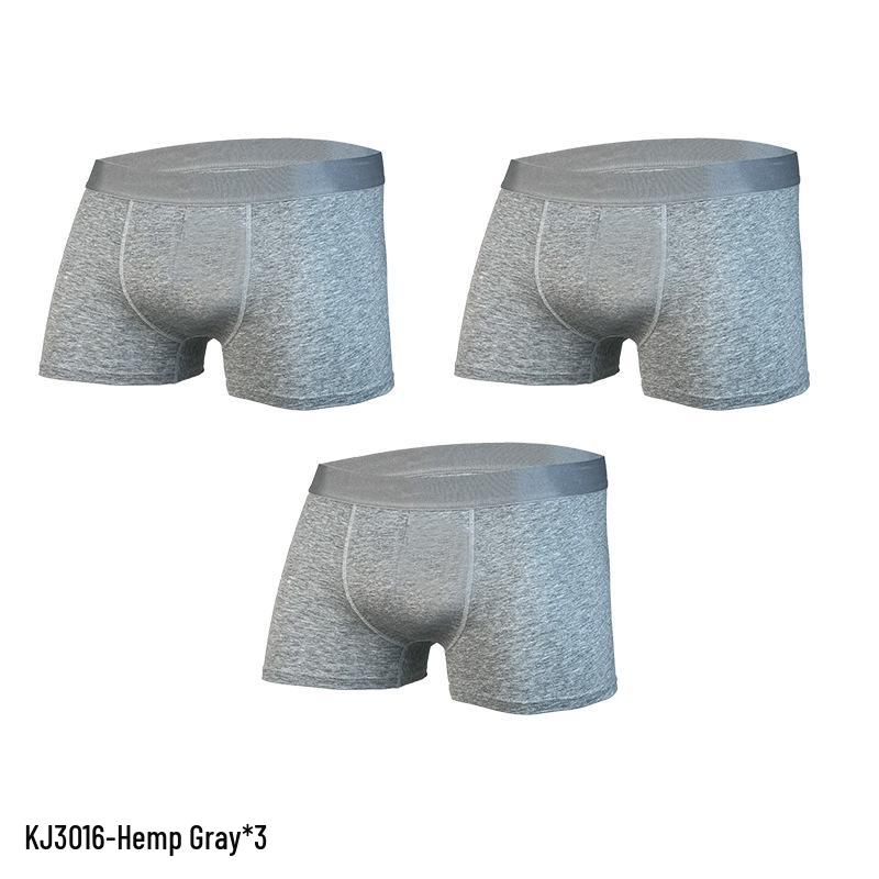 Breathable Cotton Boxer Briefs for Teen Boys - Solid Colors and Plus Sizes