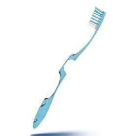 Brosse à dents - ELGYDIUM - Anti-Plaque - Souple - Brins en Tynex - Manche ergonomique