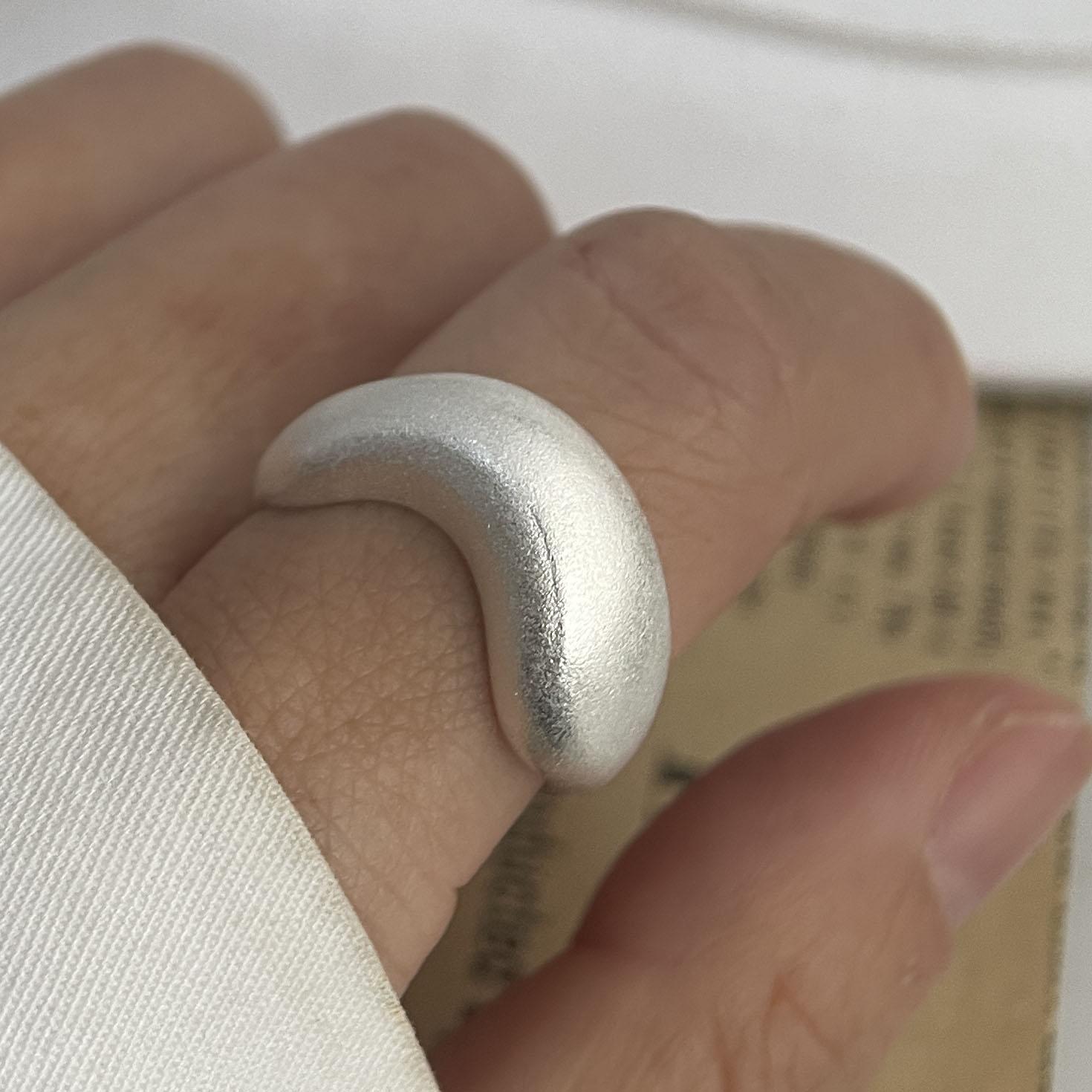 

BF CLUB Silver Color Rings for Women Fashion Geometric Handmade Irregular Vintage Simple Crown Open Ring Party Christmas Gift