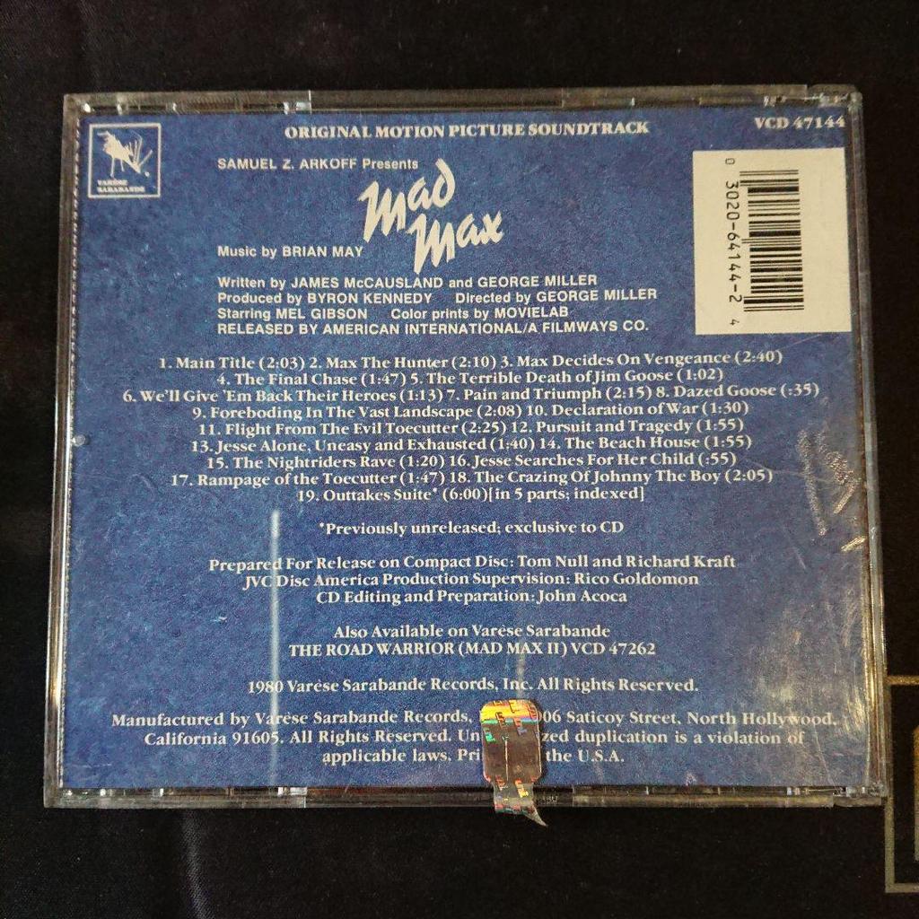 [USED] CDMad Max/MadMax Soundtrack