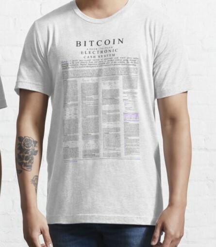 

Satoshi Nakamoto - Whitepaper T shirt %100 Premium Quality Cotton XL