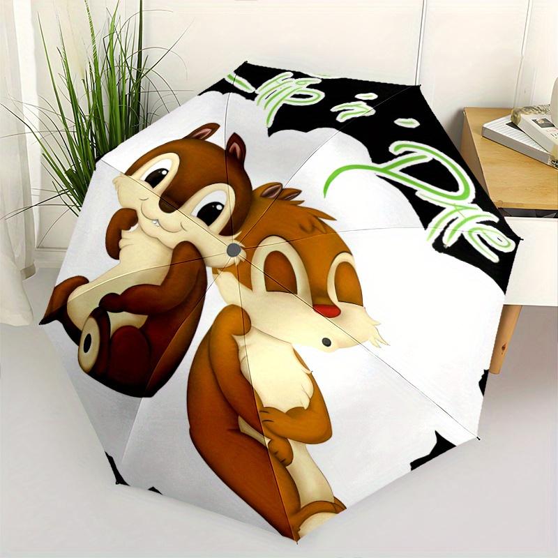 

Cute Chip n Dale Automatic Opening and Closing Folding - A Good Choice for Gifts, Fashionable and Convenient Cartoon Umbrella With Cute Ca