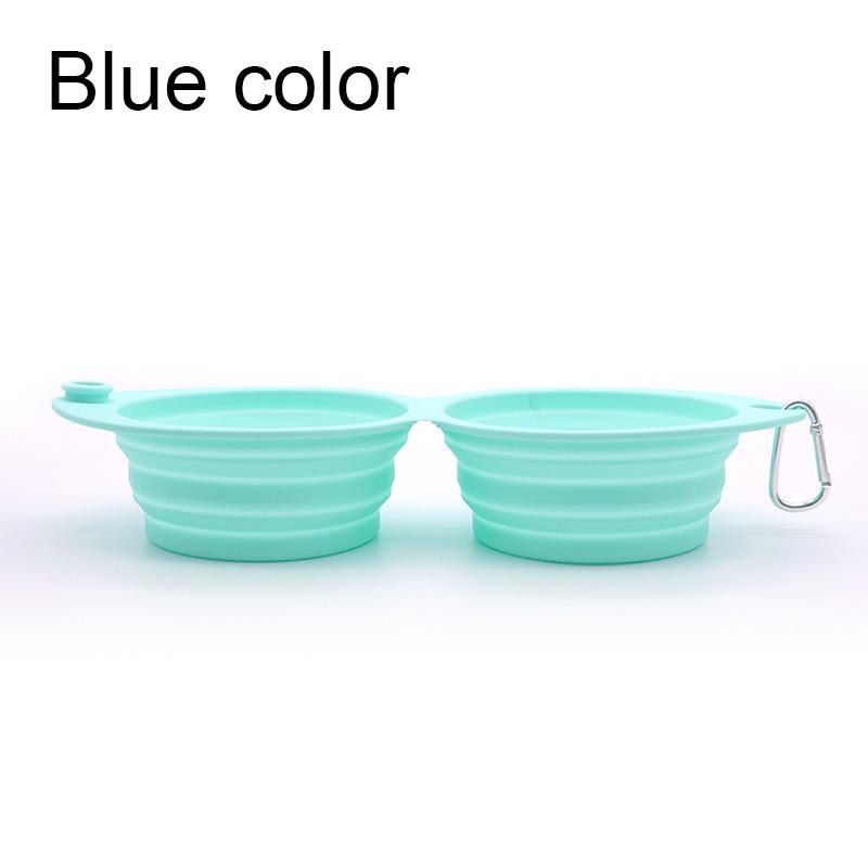 Pet Folding Silicone Bowl Dog Bowls Portable Food Container Pet Travel Bowl Portable Puppy Food Container Feeder