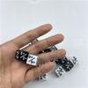 10pcs Dice Counter 5 Positive 5 Negative Used for Table Games Fun Dice White Black Teaching Children's Party Games