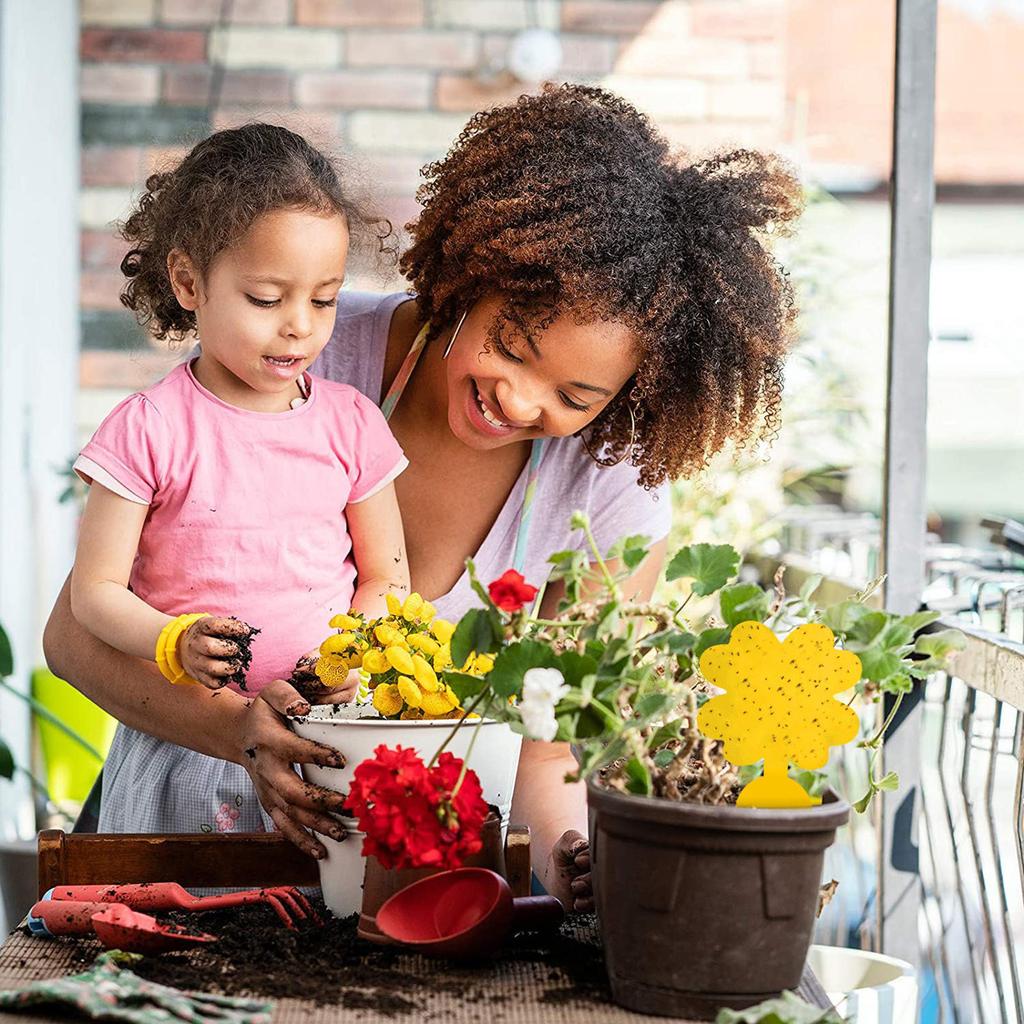 Flie Traps Sticky Board -Sided Sticky Traps Flying Plant Insect Catcher