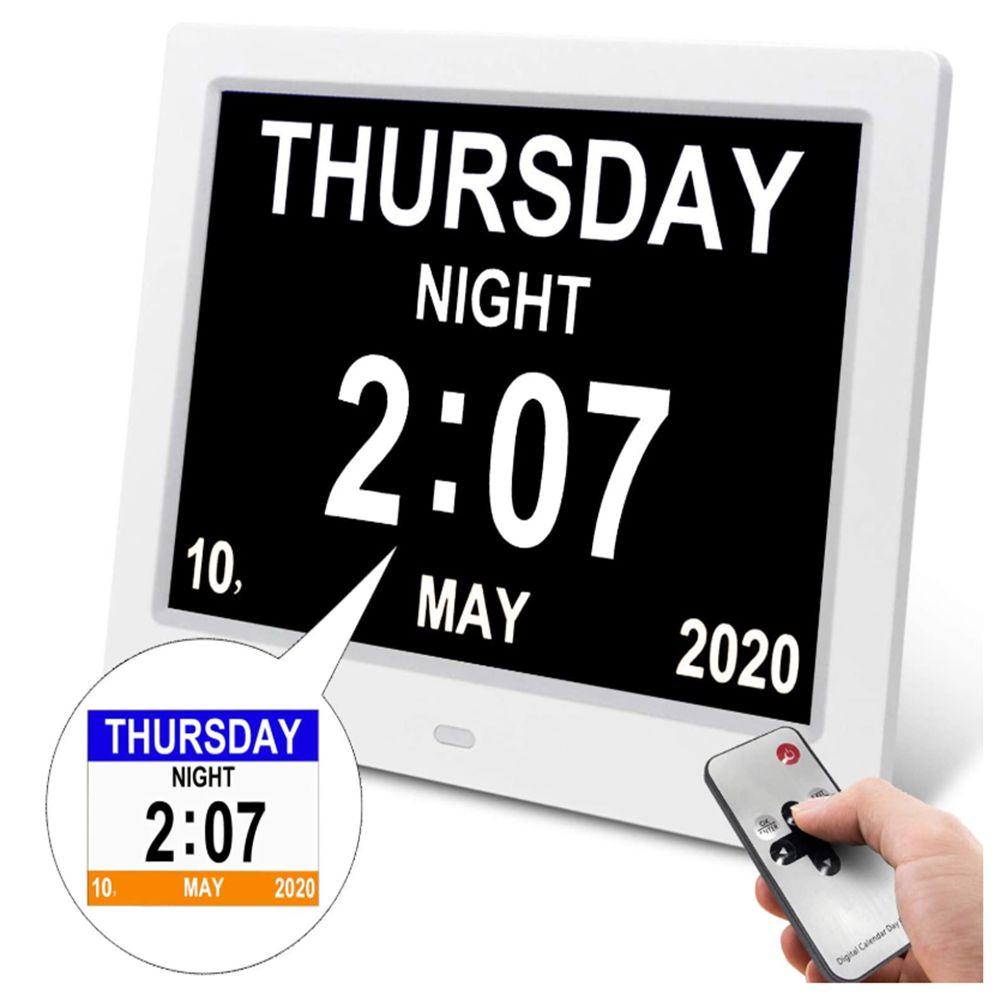 Electronic Large Letter Dementia Table Large Time Calendar Home Decor Alarm Clock Digital Clock