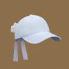 Minimalist Bow Ribbon Soft-Peak Baseball Cap: Fresh Summer Solid Colour, Versatile Sun Protection Cap