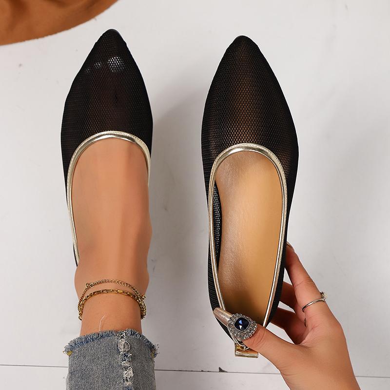 Fashion Women Flat Shoes 2025 New Summer Flat Sneakers Women Mary Jane Shoes Breathable Mesh Ballet Loafers Loafers Zapatos De Mujer