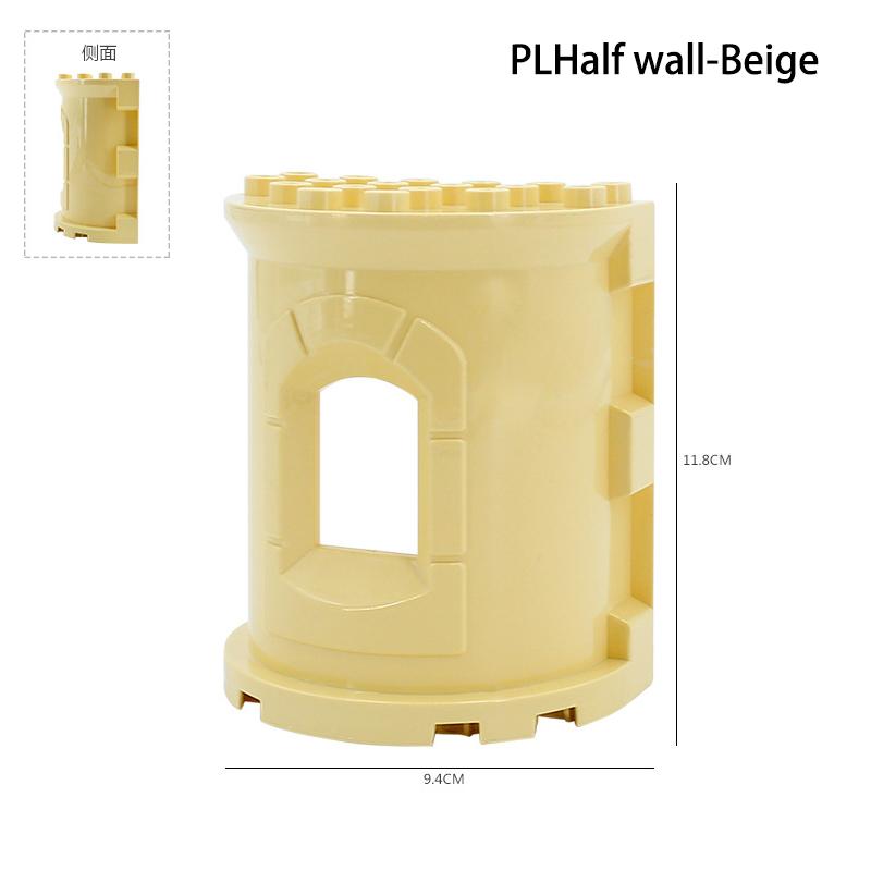 Big Particles Building Blocks Castle Scene Accessories Houses Roof Wall Compatible Large Bricks Educational Toys For Kids Gifts