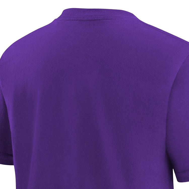 Nike X NBA Los Angeles Lakers Letter Logo Casual Breathable Short Sleeve T-Shirt Kids Tops Purple 3Z2B7NBBM-LAK