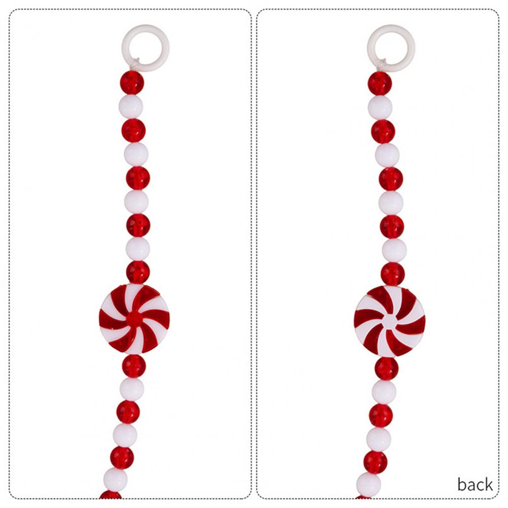 Christmas Candy String Garland Colorful Beaded Tassel Decoration Festive Christmas Candy Garland for Xmas Tree for Wreath