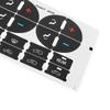 Car Interior Stickers For GM GMC Radio+ A/C Climate Control Button Decal Automobiles Motorcycles Button Repair Decoration Hot