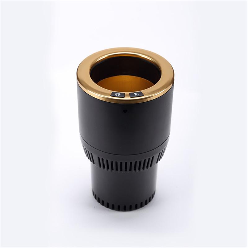 Factory Outdoor Home Smart Cooling and Heating Cup Office Car Refrigeration Electric Warmer and Cooler DC 12V Car Cup Holder чёрный
