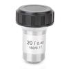 195 All Steel Objective Lens, Stereo Microscope Auxiliary Objective Lens, 4x, 10x, 20x, 40x, 60x, 100x (20X) Microscope Objective Lens, 20x
