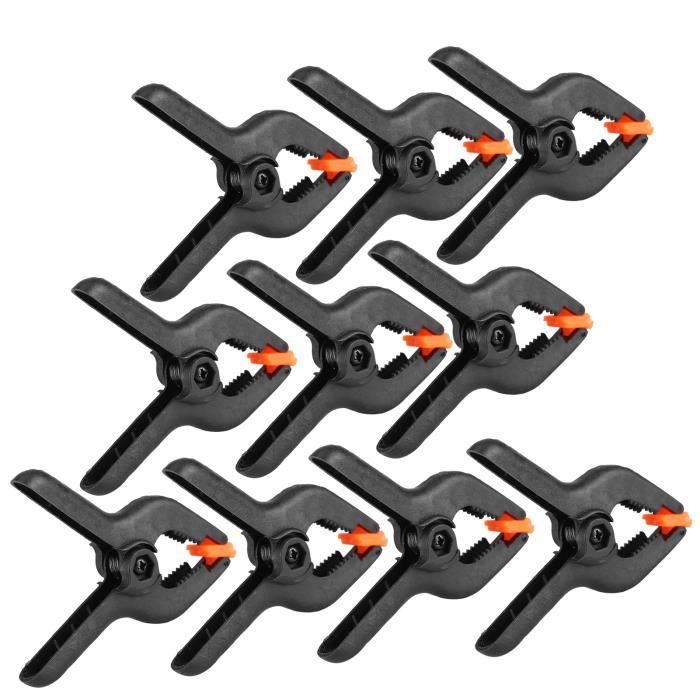 MAD Pince À Ressort Ensemble De Pince À Ressort, 10 Pcs 3 Pouces Type A Robuste Multifonctionnel En Plastique Set Culinaire