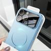 Large window PC matte skin feeling oil injection suitable for iPhone16Pro fine ring magnetic mobile phone case Apple 15 anti-drop