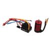 RC 3660 Brushless Motor and 80A Brushless ESC Electric Speed Controller T Male Connector Motor ESC Set for 1 8 RC Car