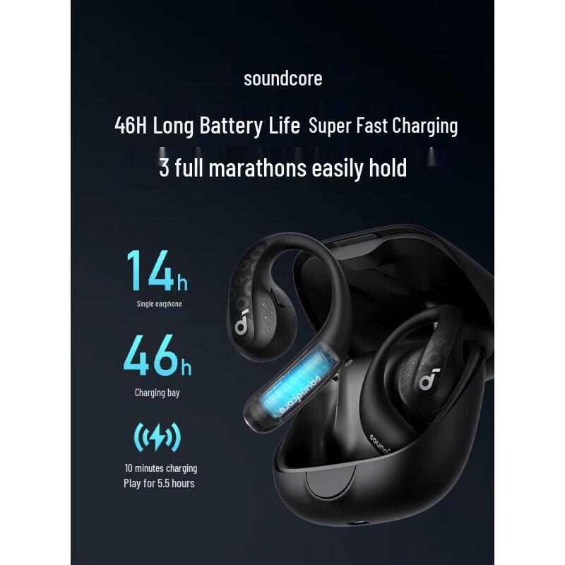 SoundCore AeroFit Pro Open-Ear Wireless Bluetooth Headphones