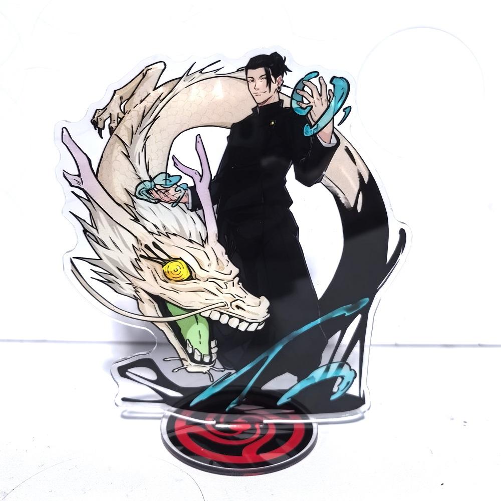 Jujutsu Kaisen Choso Satoru Gojo Fushiguro Toji Geto Suguru Acrylic Stand Model Kawaii Cartoon Bottle Inumaki Toge Desk Decor