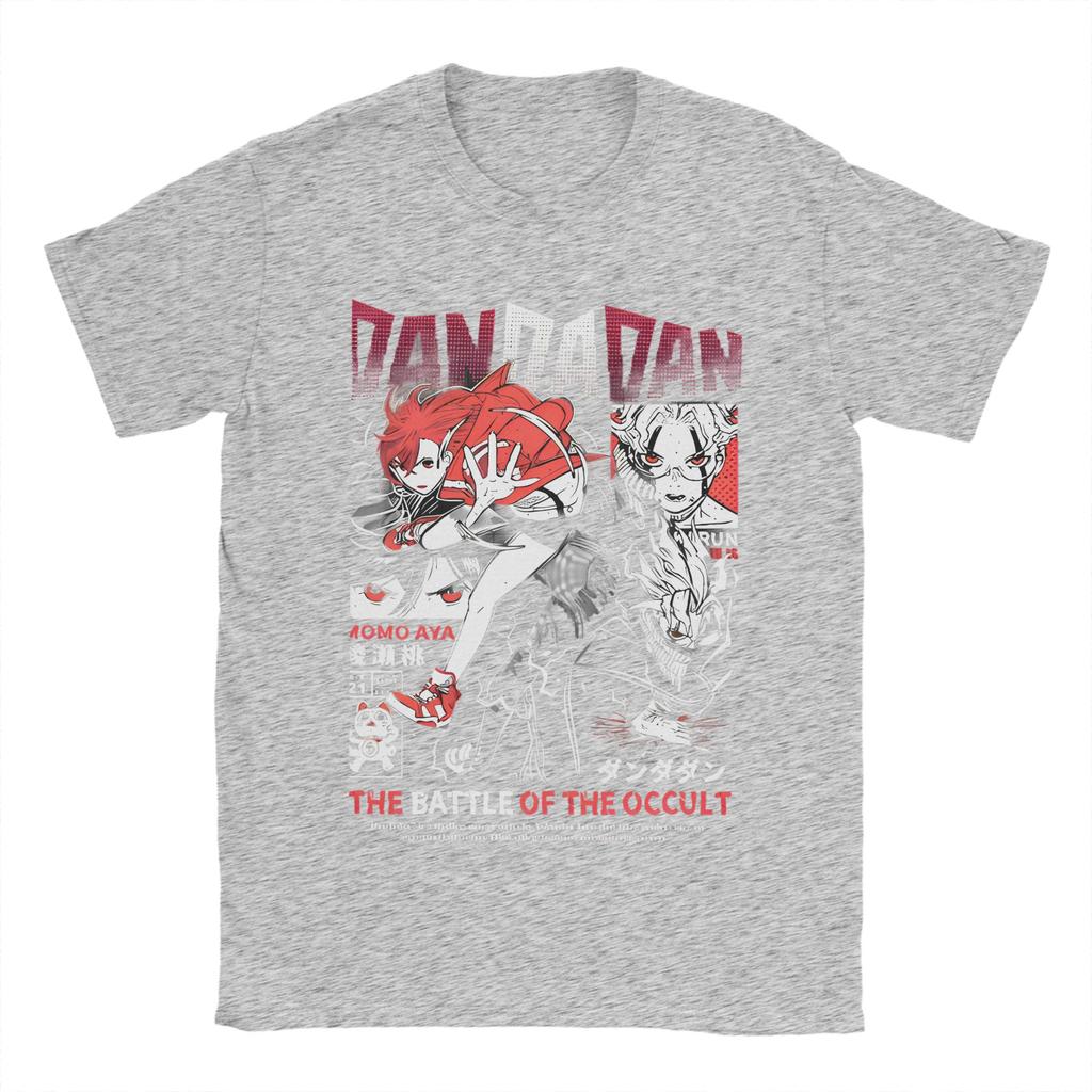 Dandadan T-Shirts Men Women Manga Action Comedy Anime  Crazy Cotton Tee Shirt Crewneck Short Sleeve T Shirt Gift Idea Tops