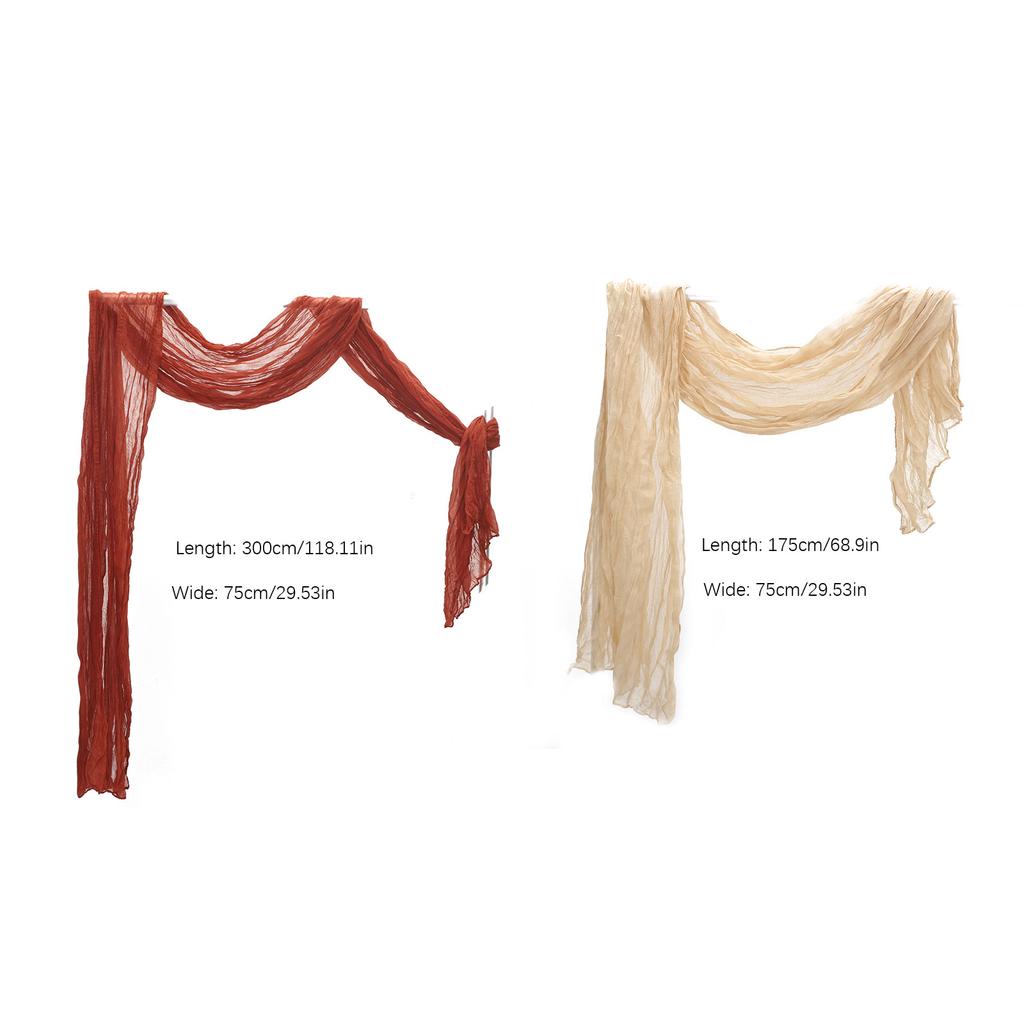 Table Runner Beautiful Foldable Soft Cheese Cloth Decorative Table Runner for Wedding Party Baby Shower
