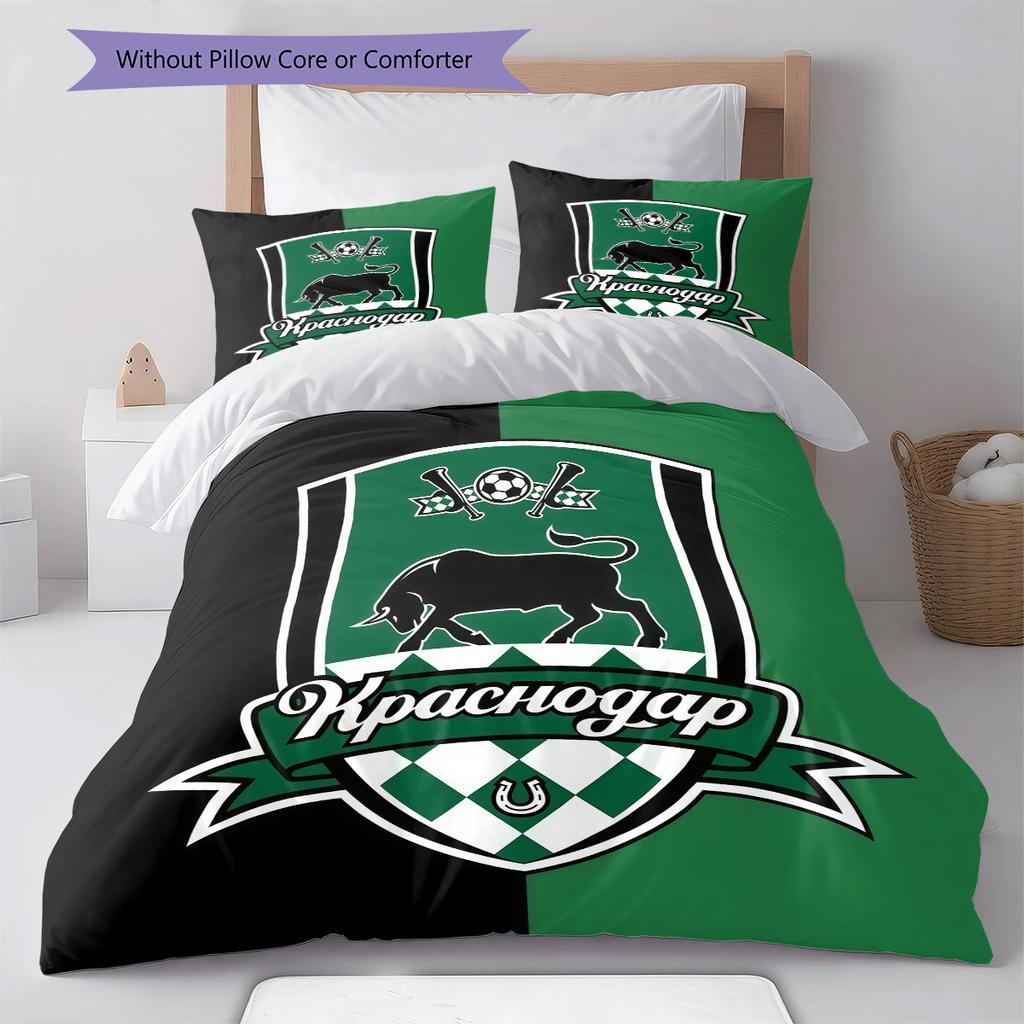 FC Krasnodar Legend Bedding Quilt Set Quilt Cover Pillowcase Home Decoration Birthday Gift (1 * duvet cover + 2 * pillowcase, without core)